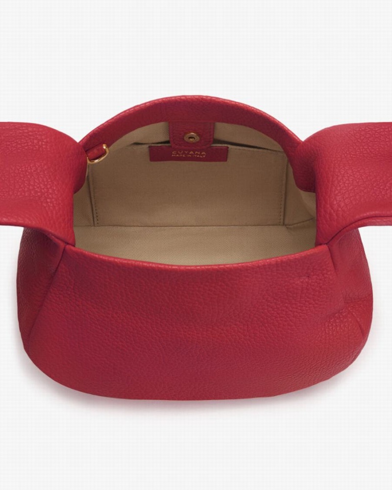 Geanta De Umar Cuyana Mini Bow Dama Roz Rosii | ODC364VZ