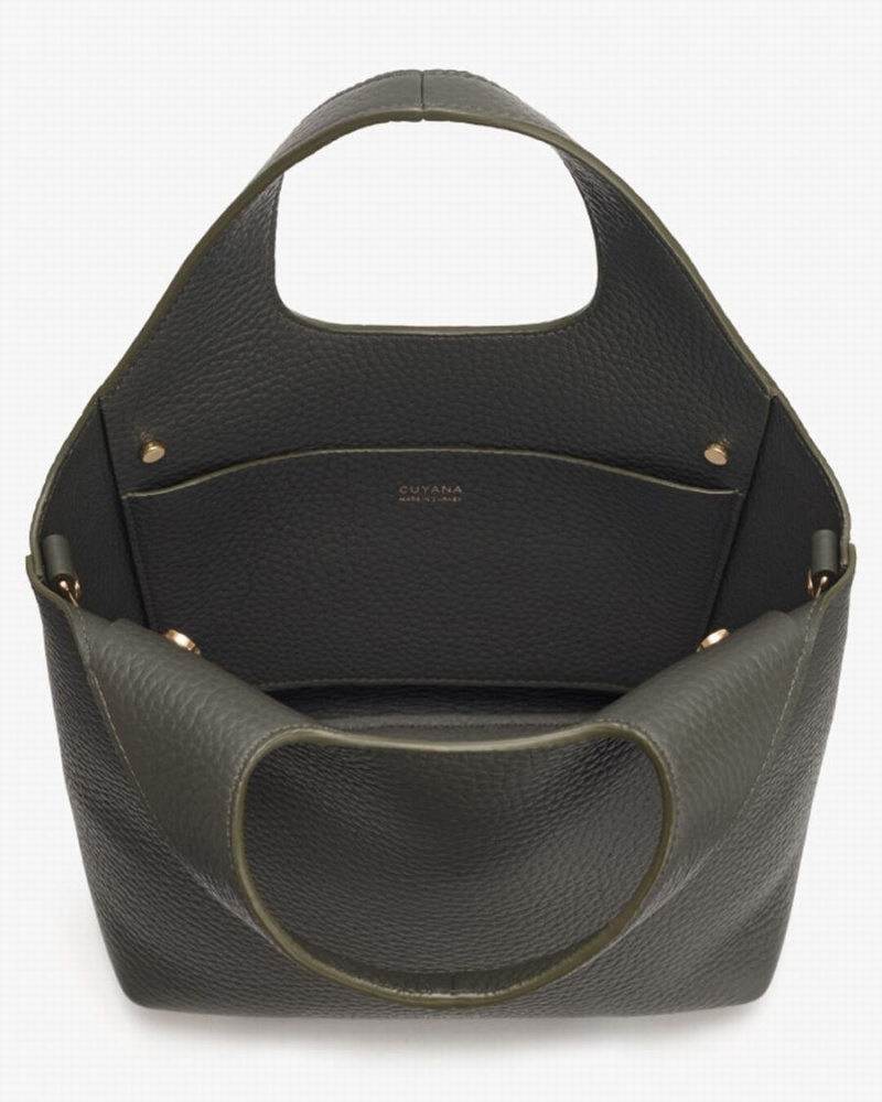 Geanta Tote Cuyana Mini System Dama Verzi Inchis | USR3686GC