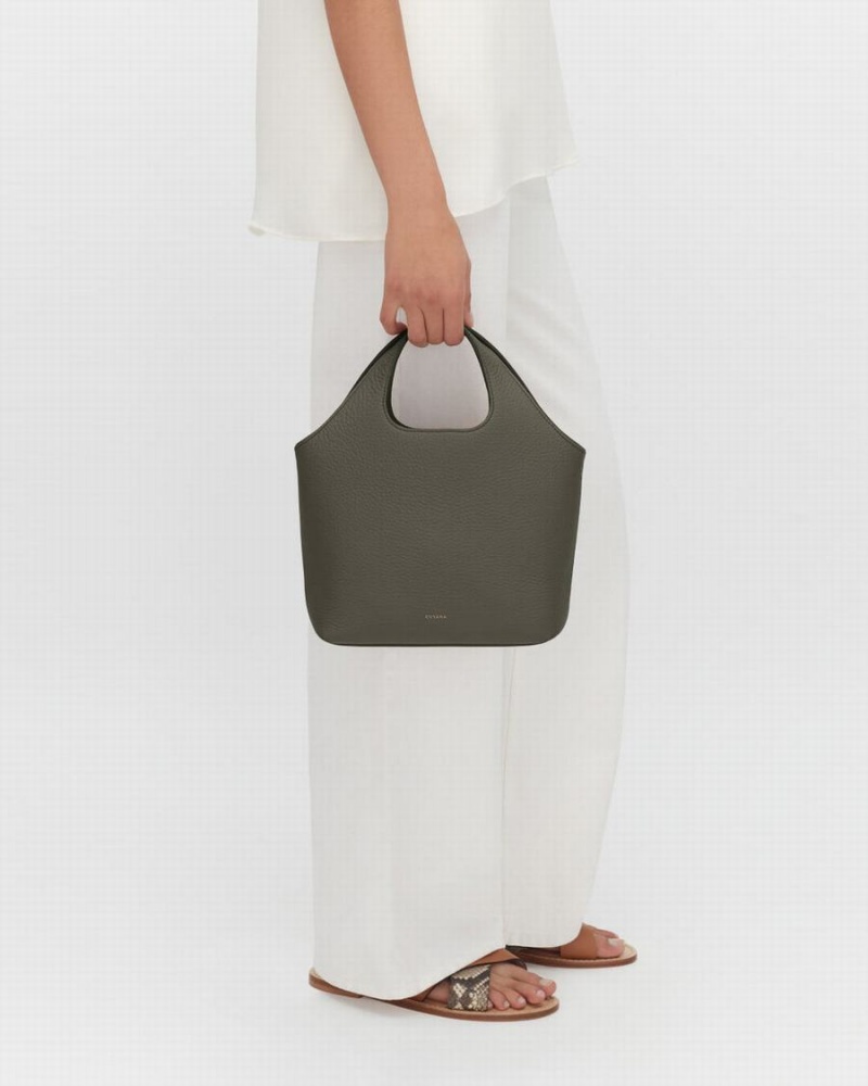 Geanta Tote Cuyana Mini System Dama Verzi Inchis | USR3686GC