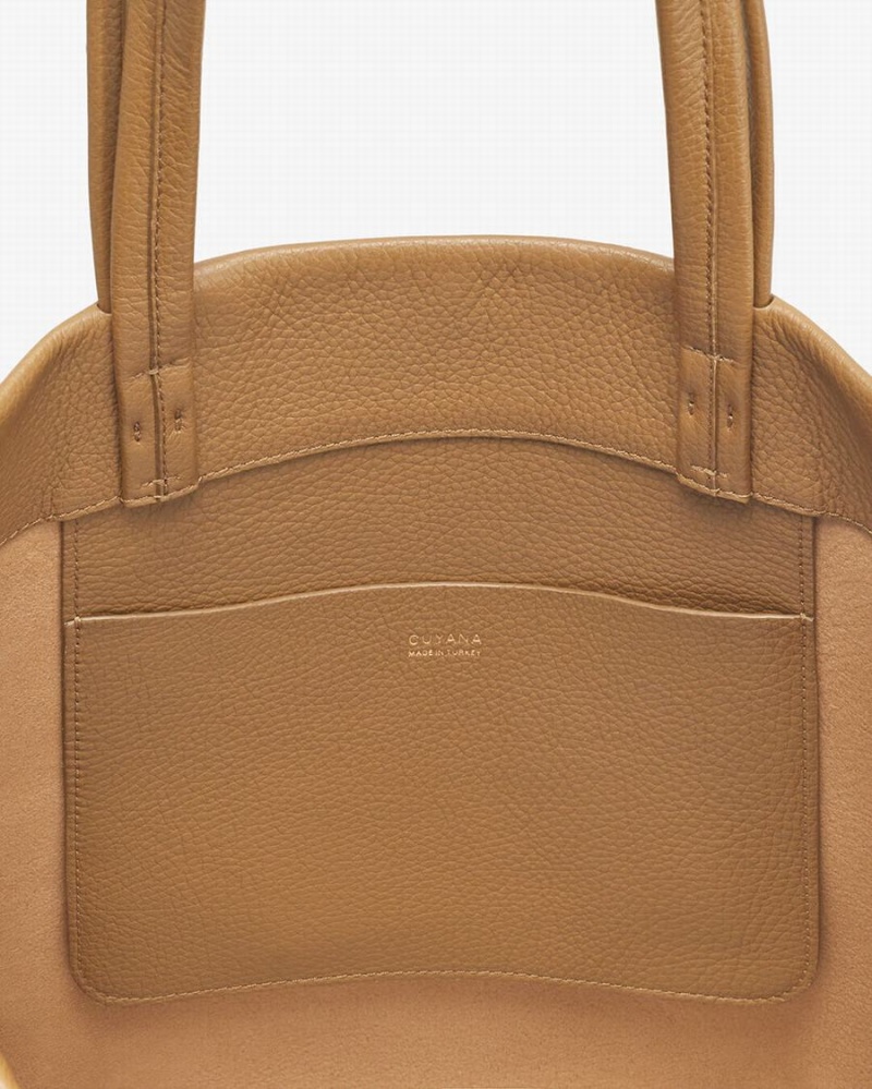 Geanta Tote Cuyana Small Easy Dama Galbeni Maro | YMF9861VW