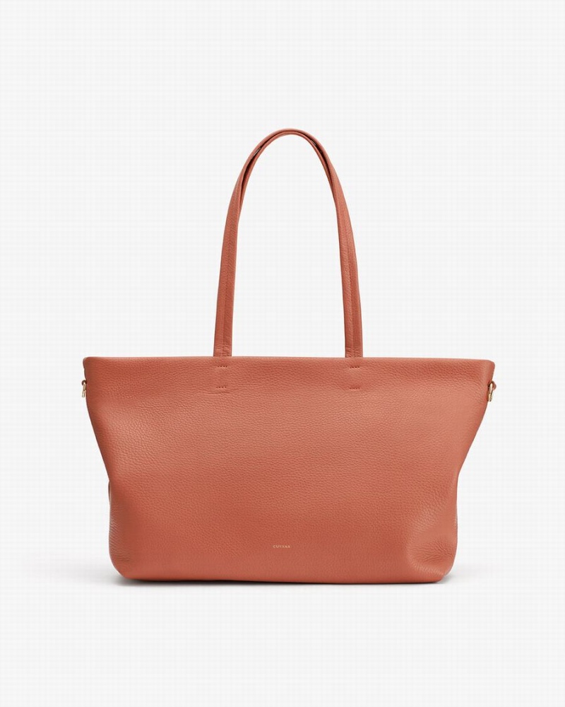 Geanta Tote Cuyana Small Easy Fermoar Dama Rosii Maro | PVG3524KP