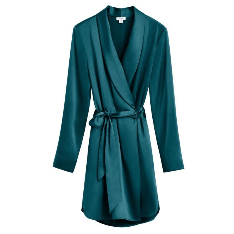 Halat Cuyana Washable Charmeuse Dama Albastri | SNU8223IZ