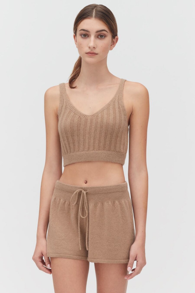 Maiouri Cuyana Single-Origin Cashmere Bralette Dama Maro | MSI9711IK