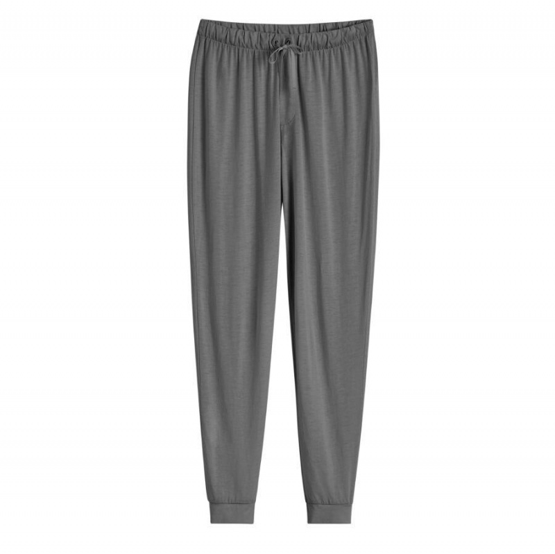 Pantaloni Cuyana Organic Pima Tapered Dama Gri | MSH5812NL