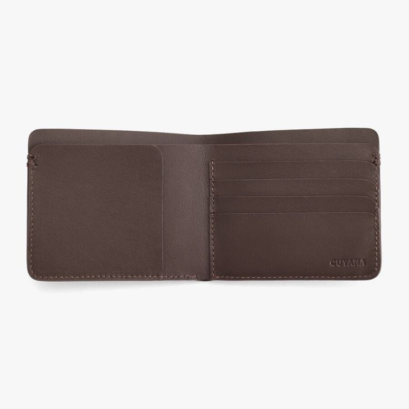 Portofel Cuyana Folding Smooth Dama Maro Inchis | FDB177HU