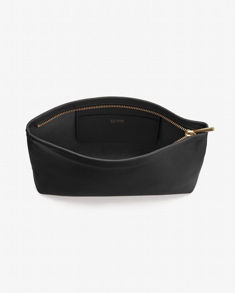 Pouches Cuyana Small Fermoar Dama Negrii | GTG3330FT