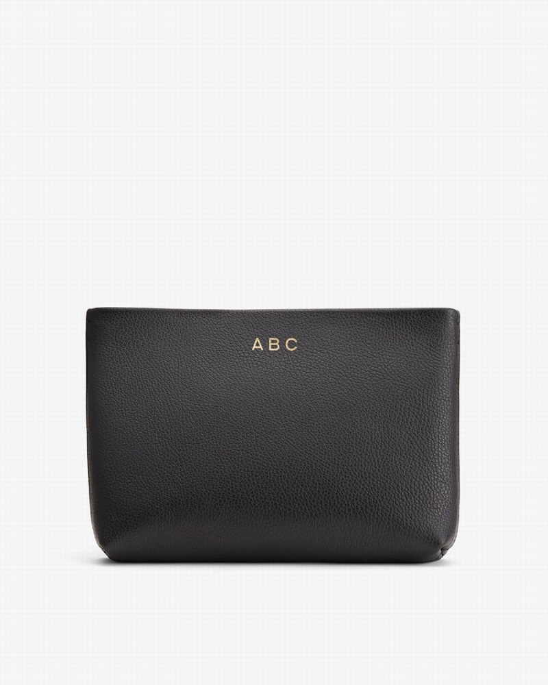 Pouches Cuyana Small Fermoar Dama Negrii | GTG3330FT