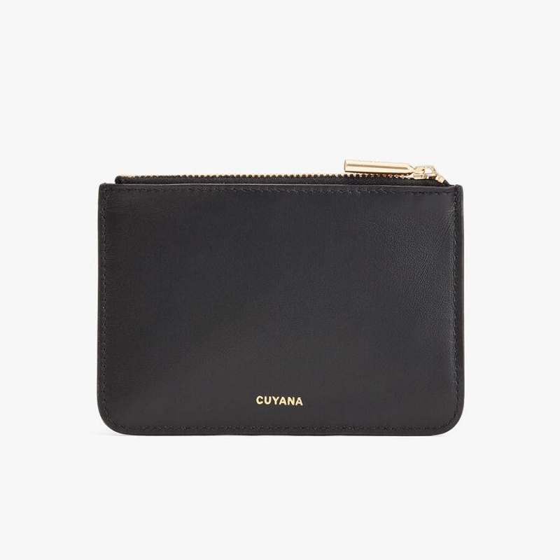 Pouches Cuyana Zero Waste Slim Piele Dama Negrii | RZK999OD