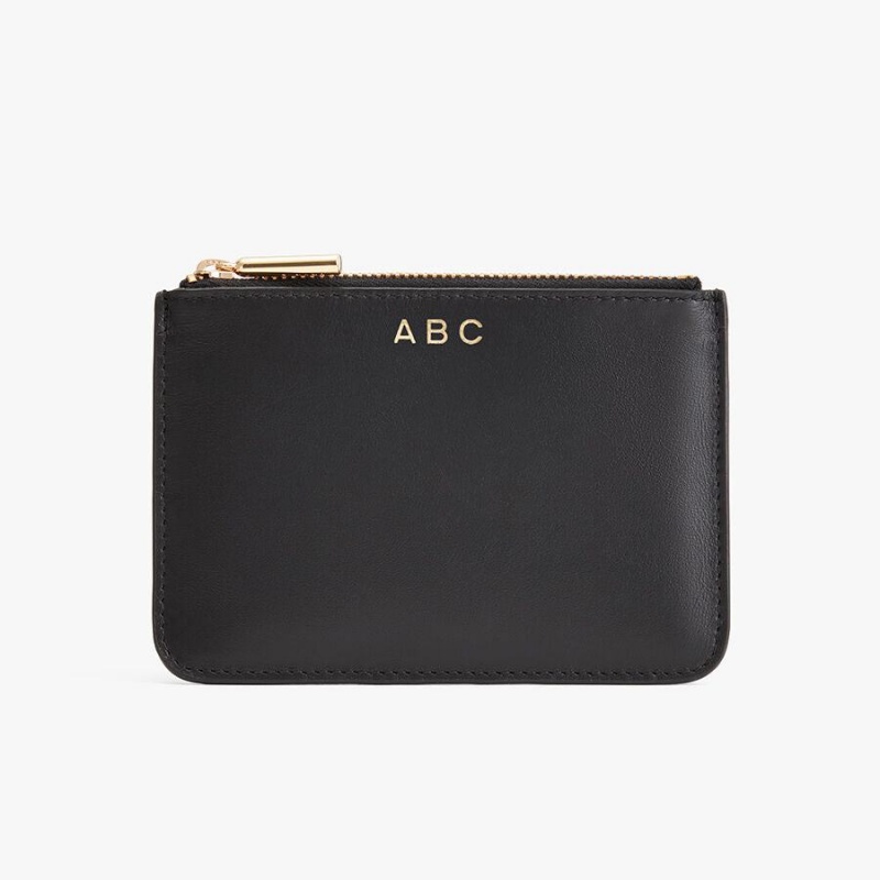 Pouches Cuyana Zero Waste Slim Piele Dama Negrii | RZK999OD
