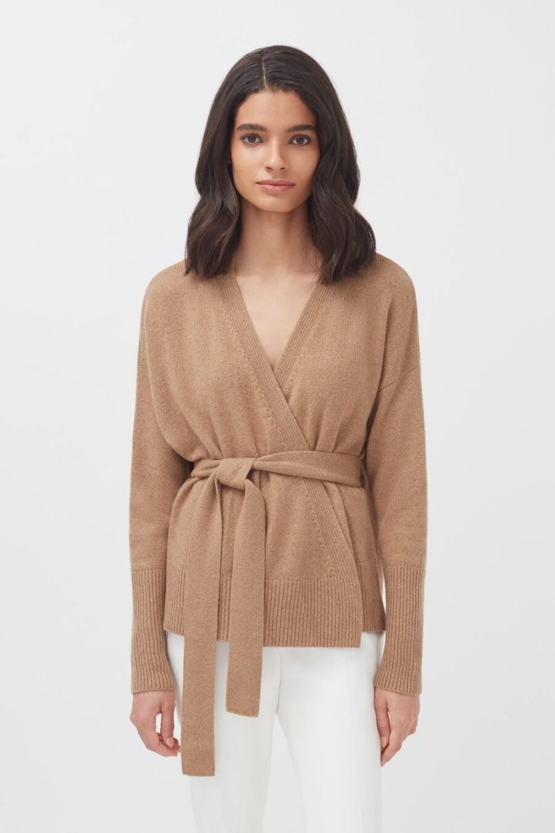 Pulovere Cuyana Cashmere Soft Wrap Dama Maro | KEI4293FD