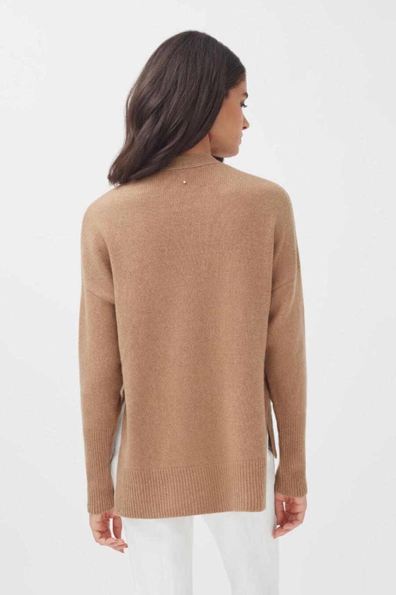 Pulovere Cuyana Cashmere Soft Wrap Dama Maro | KEI4293FD