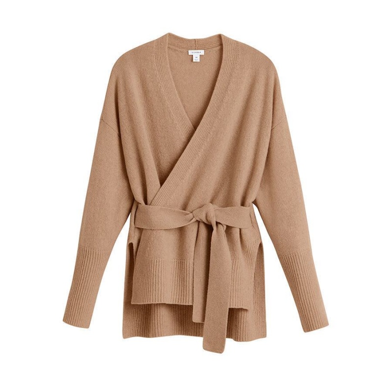 Pulovere Cuyana Cashmere Soft Wrap Dama Maro | KEI4293FD