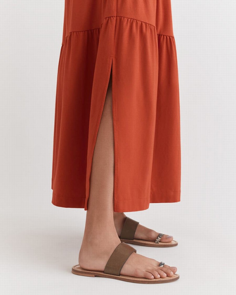 Rochie Cuyana Gathered One Shoulder Dama Portocalii | DVX9757GY