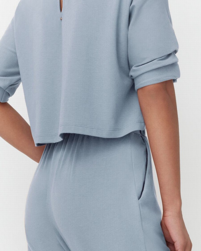 Rochie Cuyana Open-Back Dama Albastri | VCF117JQ