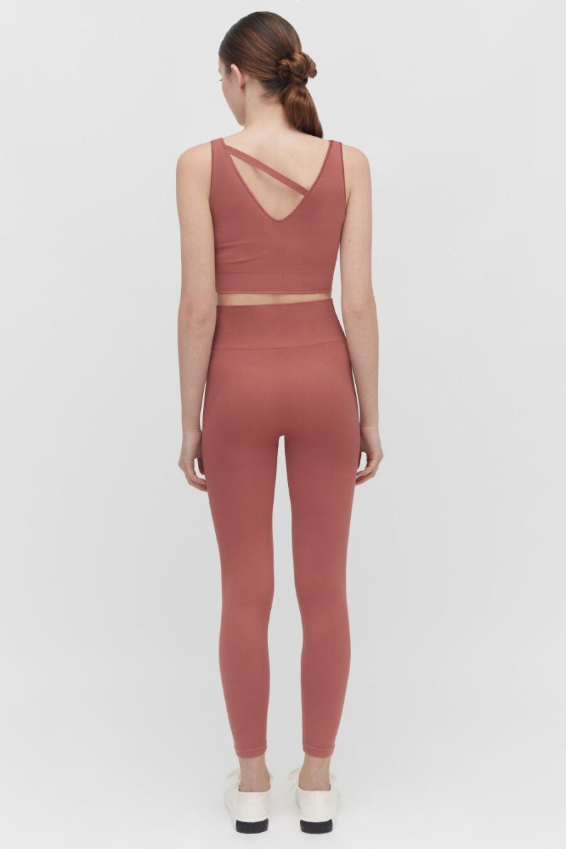 Topuri Decupate Cuyana Stretch Dama Roz | IJN416DQ